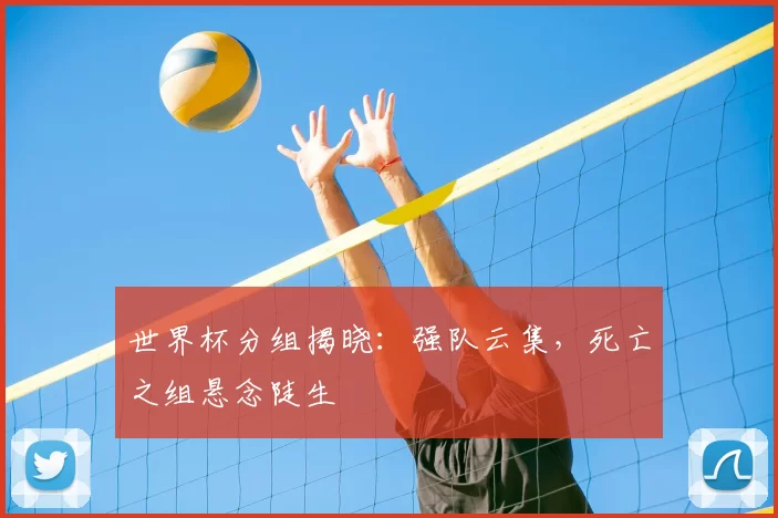 世界杯分组揭晓:强队云集,死亡之组悬念陡生