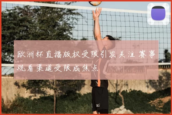 欧洲杯直播版权受限引发关注 赛事观看渠道受限成焦点