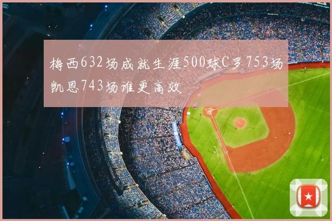 梅西632场成就生涯500球C罗753场凯恩743场谁更高效